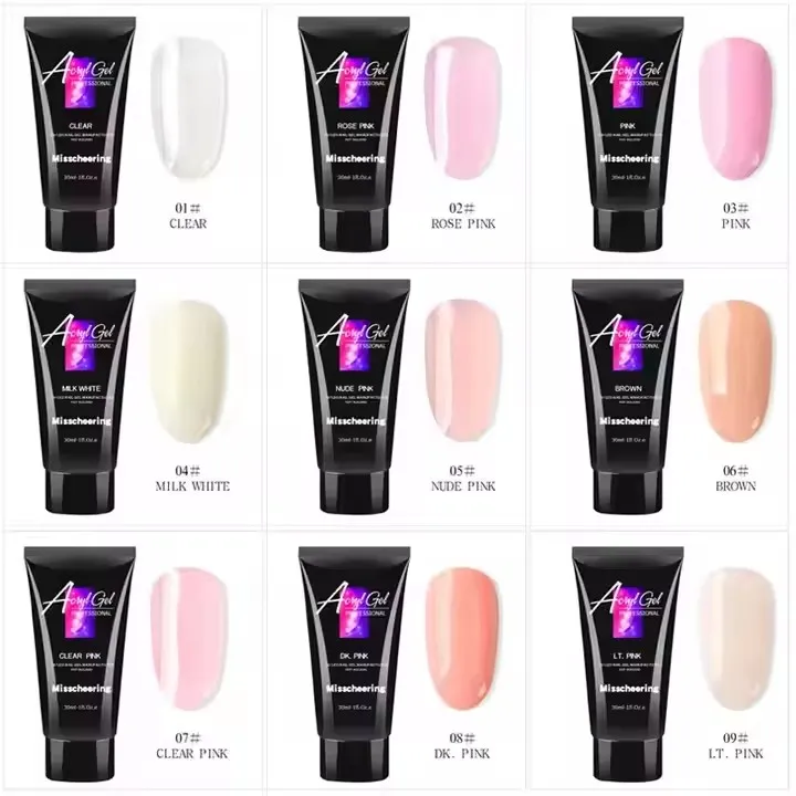30 ml Nail Gel Quick Solid Builder Finger Extension Acryl Gel Without Nail Form Poly wholesale