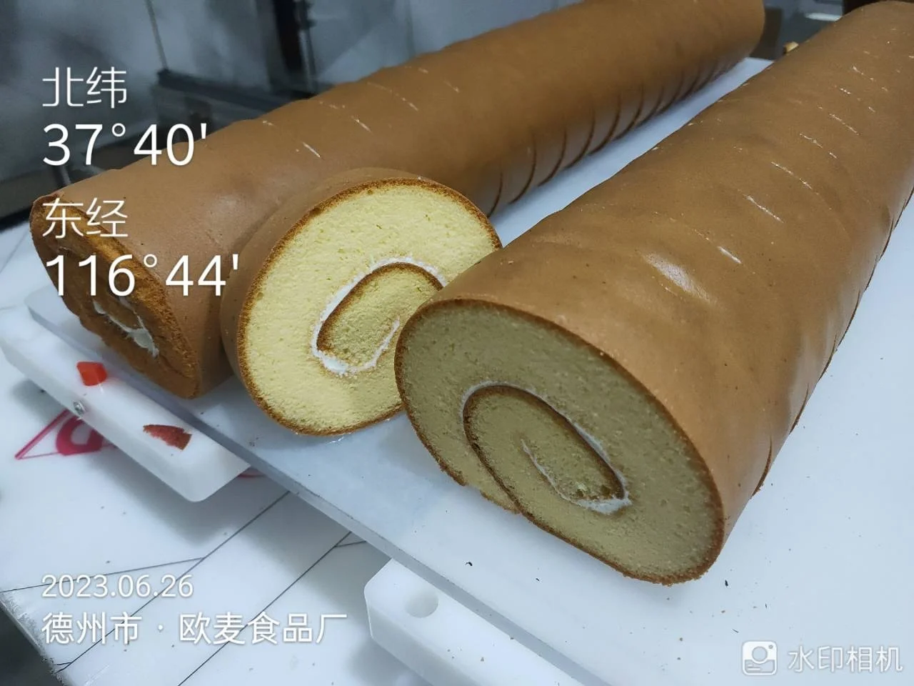 Компактная вращающаяся машина для ультразвуковой резки тортов и десертов