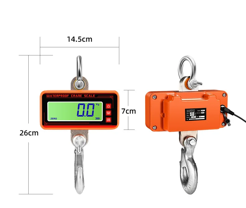 1T/1.5T waterproof hook weighing dynamometer scale