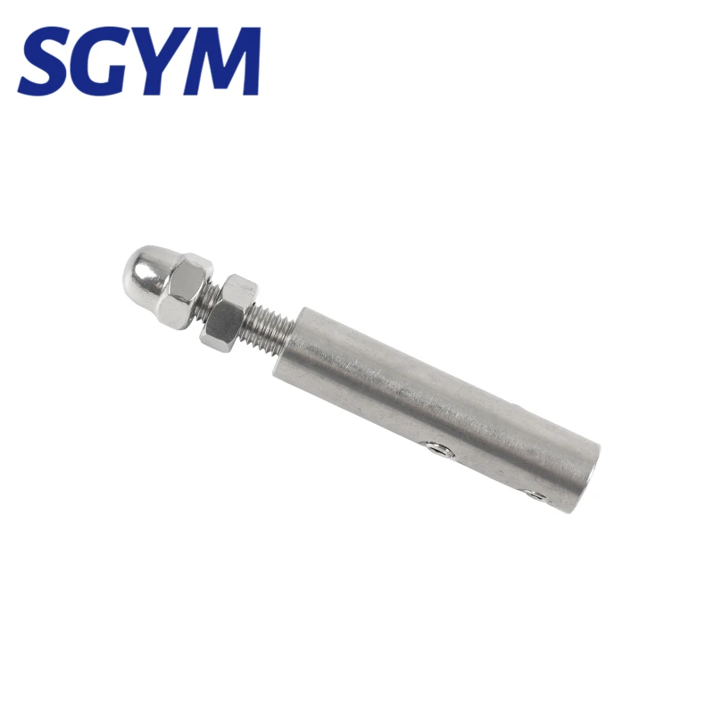 Hand screw Clamp Wire Rope Thread Stud Tension End Fitting with Hexagon Grub Screw Bolts buckle for Stair Deck Post