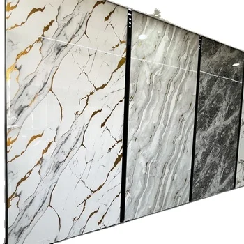 White Gliding Marble Design PVC Film Roll PVC Marble Decorative Films For Furniture Not Self-adhesive Marble PVC Foil For Wall