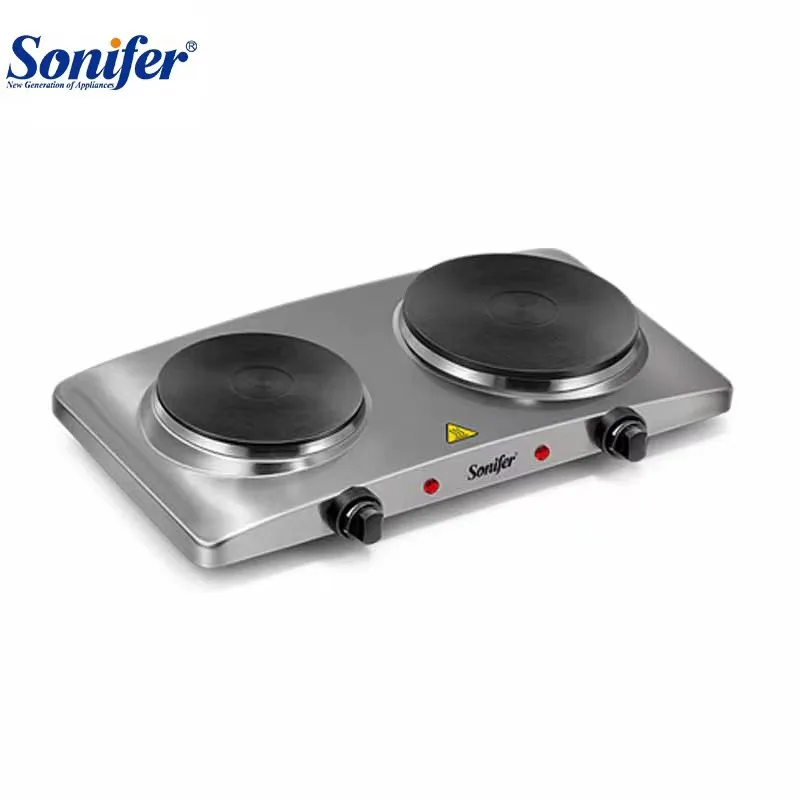 Sonifer SF-3049 kitchen 220v stainless steel temperature control solid double cooking kompor listrik electric stove hot plate
