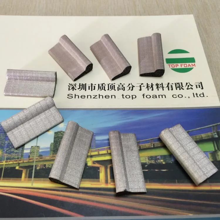 shielding gasket foam conductive foam gasket with adhesive