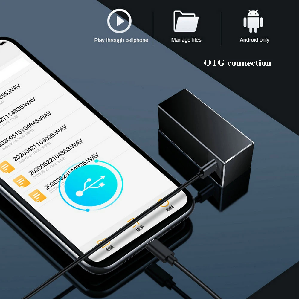 32G 64GB Digital Voice Recorder Large Memory Audio Sound Recorder high quality for sound voice recording
