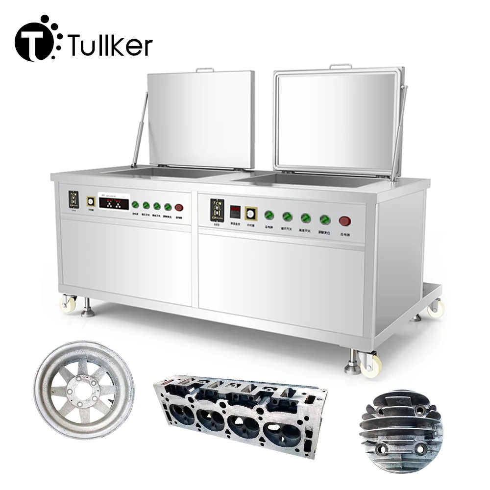 Tullker 4320 Вт 360L + двойной бак гидравлическая пружинная масляная ржавчина воск углеродная промышленная ультразвуковая виброочистительная машина