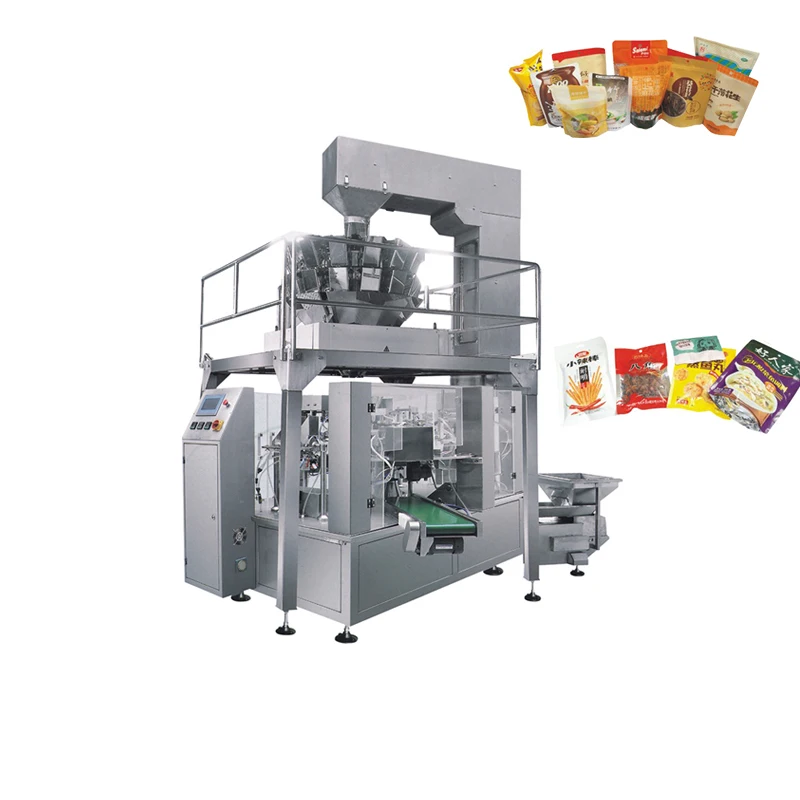 Высокая эффективность 12 головка мультиголовочный дозатор & VFFS упаковочная машина чипсов еды заедк гранулы твердые упаковки