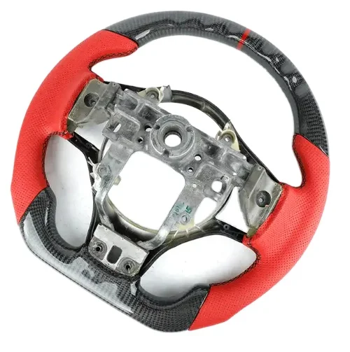 Auto Parts Carbon fiber Steering Wheel with Perforated leather For Honda Fit/Jazz 2014-2018