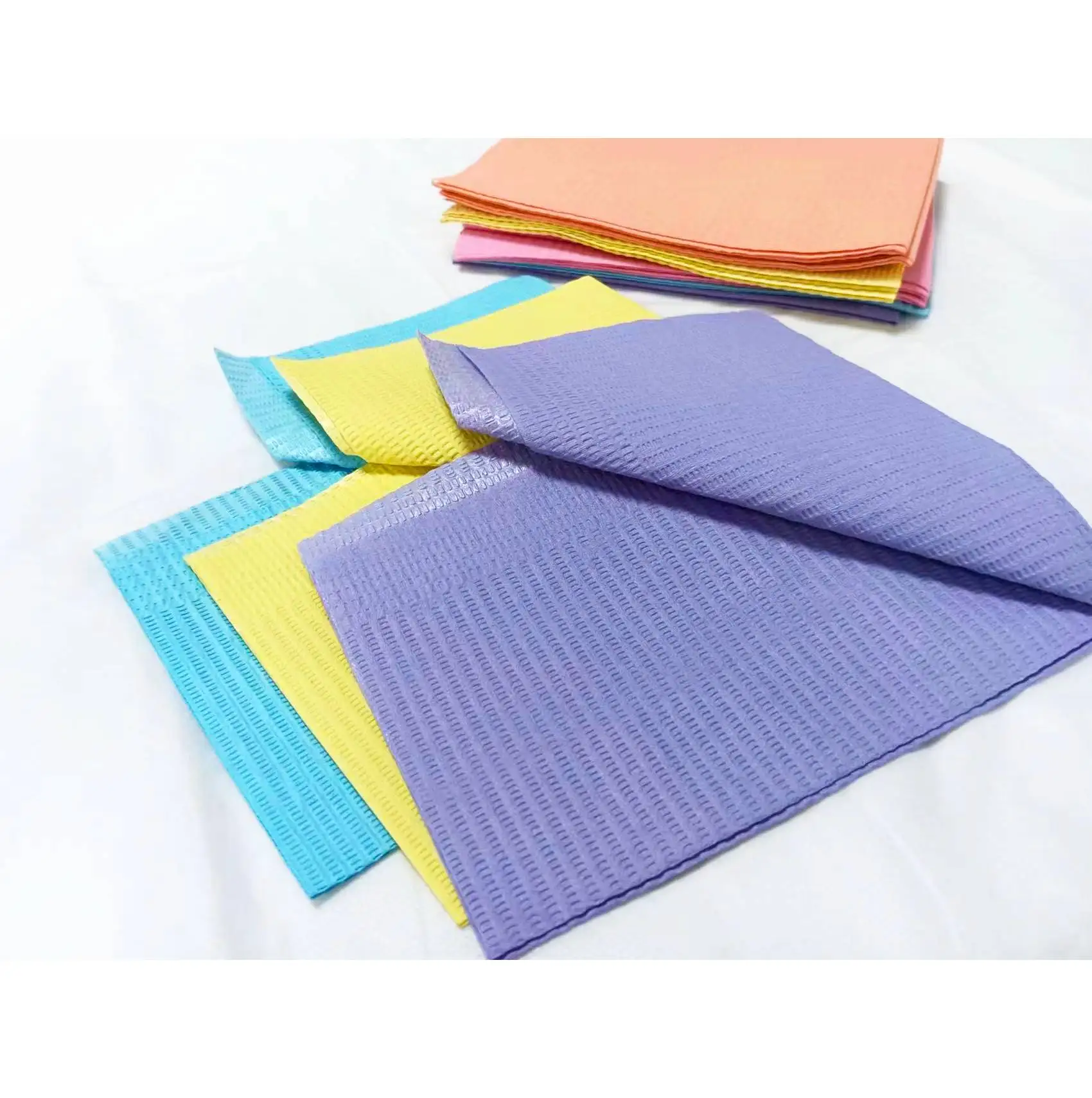 3 Layers Disposable Waterproof Dental Bibs Black Tattoo Bibs Dental Pad 1000 Count Disposable Bed Pads