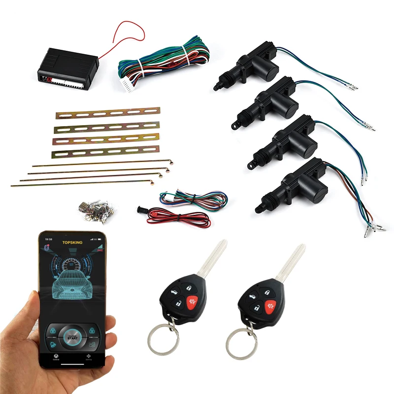 Universal Auto Electronics Keyless Entry System with Remote Control Unlock for Camry Civic A8 Engine Position