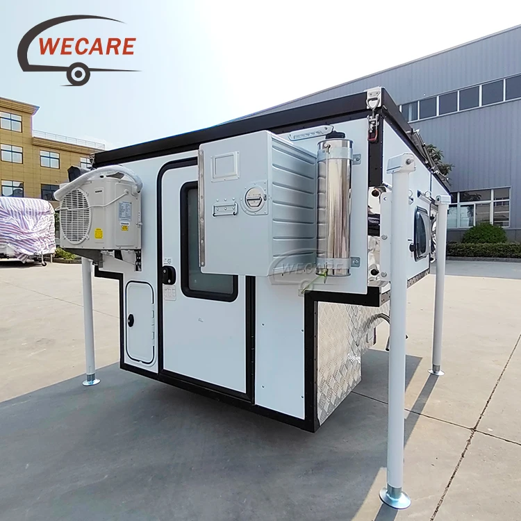 Wecare 4x4 Off Road Pick Up Camper Truck Pop Up Expedition Flatbed Truck Camper For Pickup