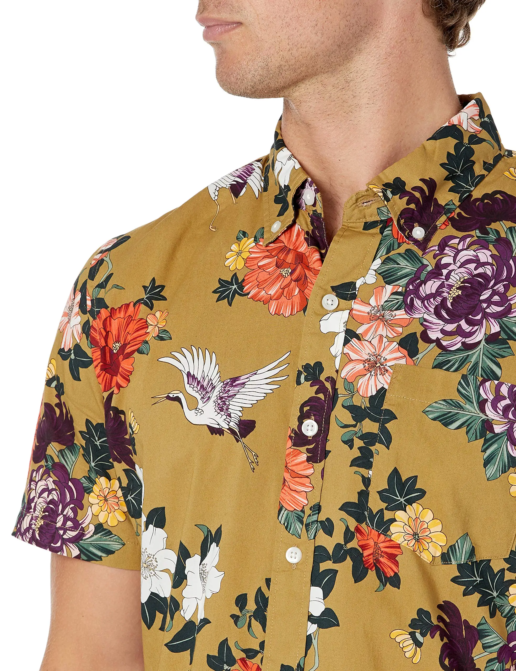 Summer Men Short Sleeve Oversized Vintage Striped Streetwear Cotton Linen Breathable Shirts