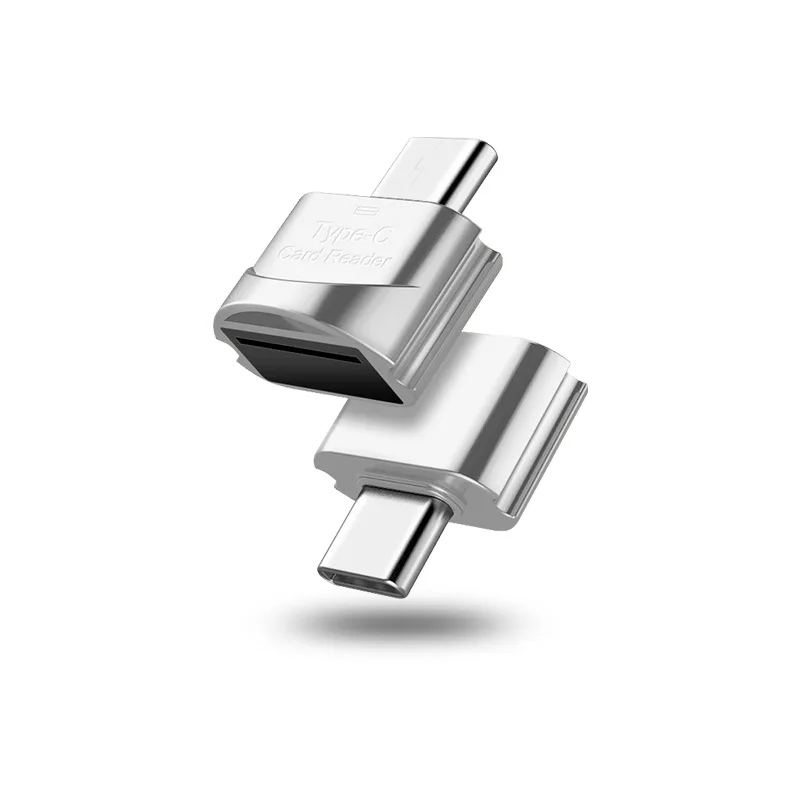 Portable Zinc Alloy Shell Memorias Tf Otg Micro Usb Flash Drive Type-c Type C Card Reader For Mobile Phone Adapter With Otg