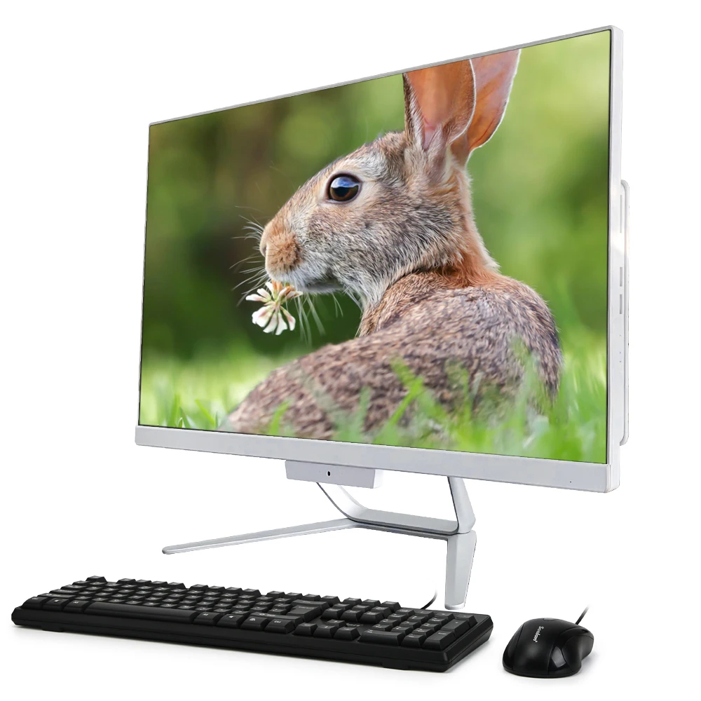 Professional OEM ODM 22 Inch HD All in One PC RAM 8GB SSD 256GB+500G HDD i3 Fast Running Win10 Quad Core Desktop PC For Office