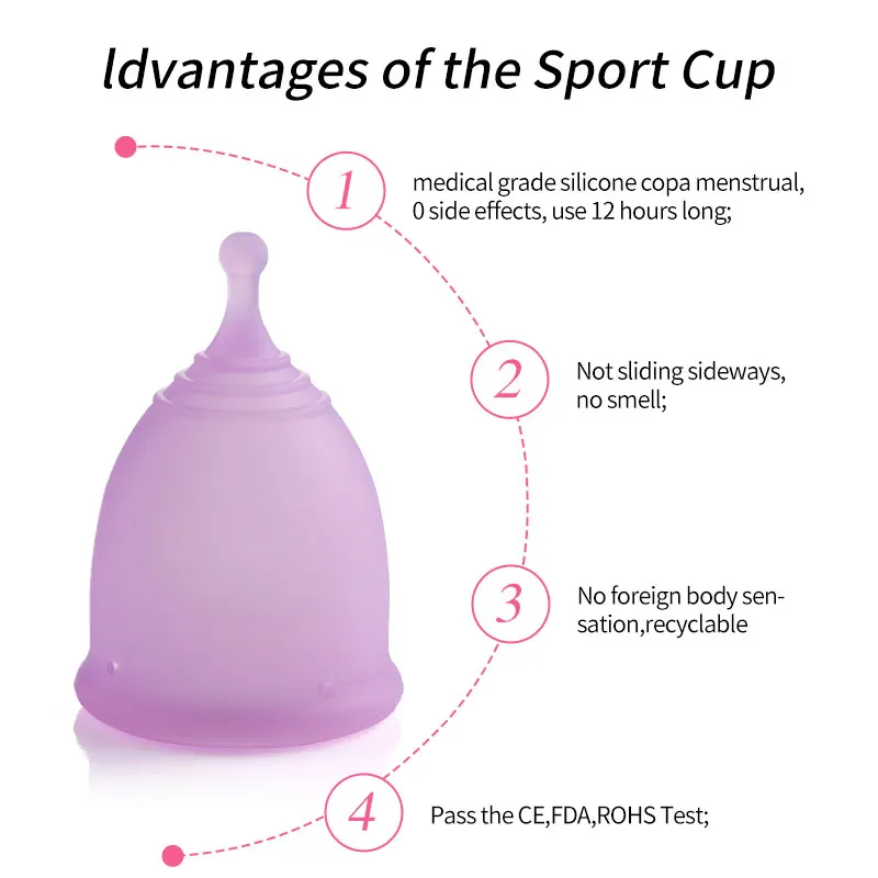 Оригинальная Органическая менструальная чаша, Спортивная, медицинская, силиконовая чаша для менструаций онлайн-заказа 100%, маленькая, 2021