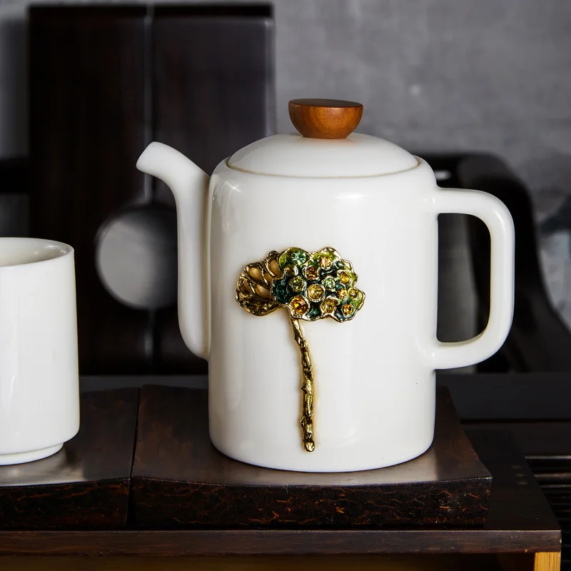 RORO factory wholesale supplier grace luxury teapots and teapot sets ceramic tea drinking cup set for gifts