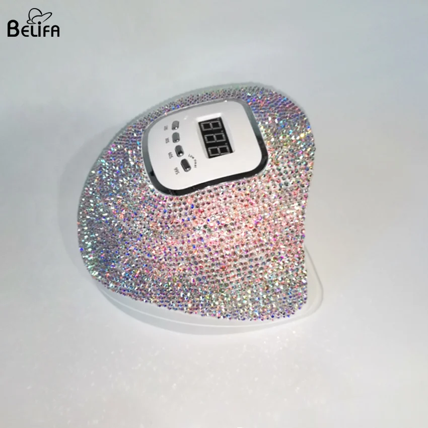 120w sun X5 max plus professional gel polish curing machine bling rhinestones diamond table uv led light nail dryer lamp