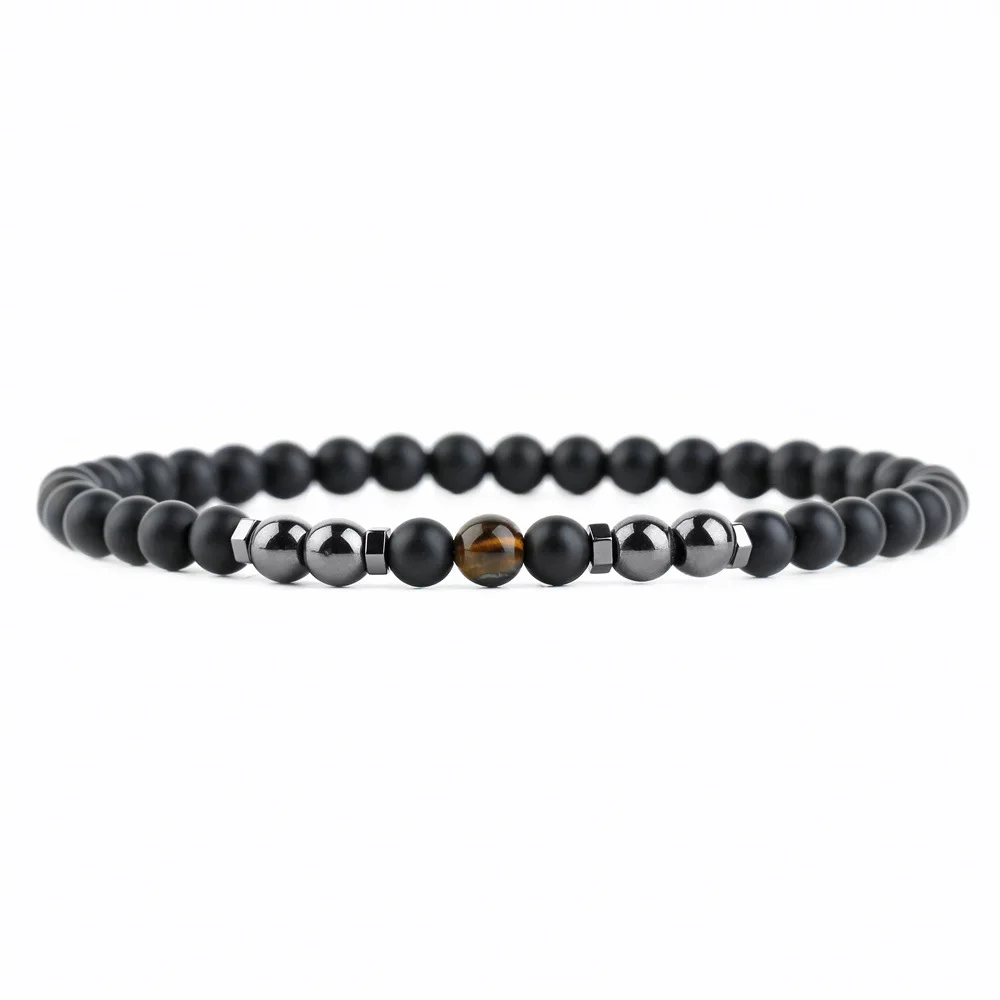 Natural Black Hematite Beads Healthy Slim Anxiety Relief Magnetic Therapy Hematite Anklets Bracelets