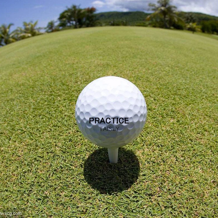 Personalized 2 pieces golf driving range balls white practice ball