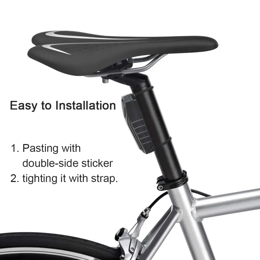 Сигнализация для велосипеда 3D зондирования sos-вызов IP65 водонепроницаемый супер громче пыле чувствительность детектора велосипед сигнализация система тревоги