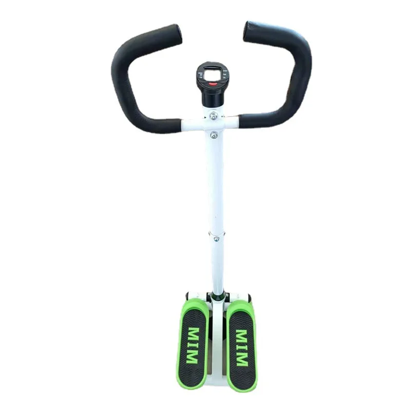 Home Use Handlebar Fitness equipment Foldable Stair Step Machine stepper with Resistance Bands and handle bar
