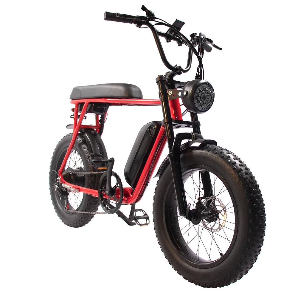 Hot selling 20x4.0inch 48V 500W vintage long seat super ebike 73 electric bike fat tire