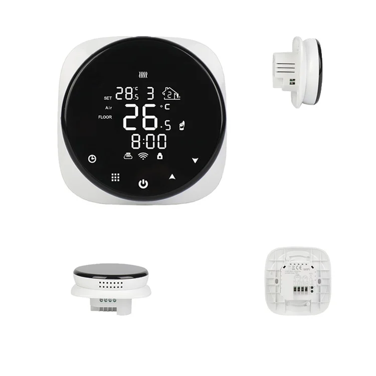 HVAC system indoor digital temperature controller tuya wireless wifi fan coil thermostat for heating and cooling system