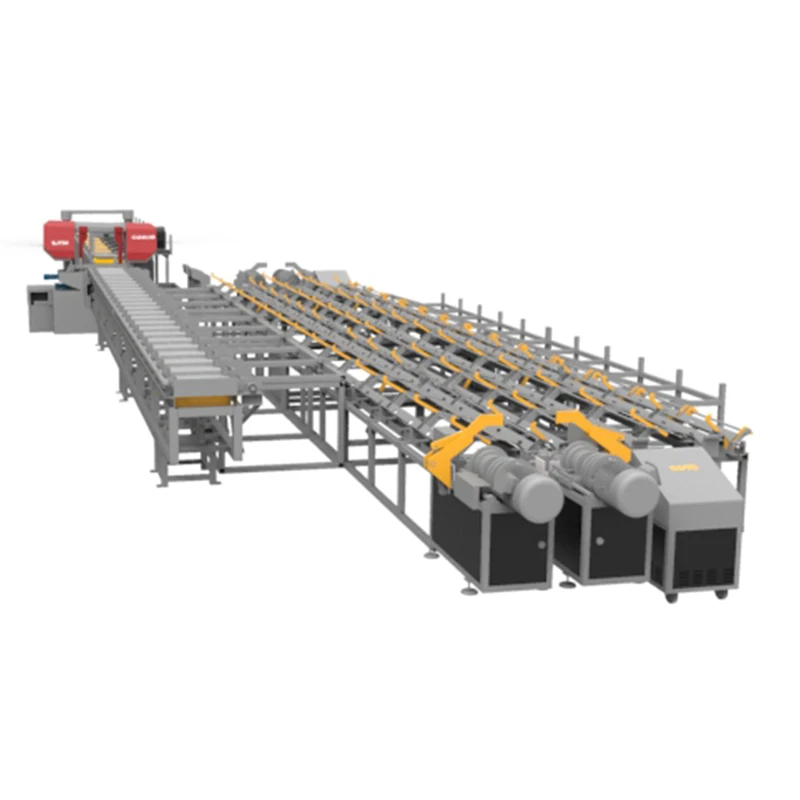 Good Performance High Speed Automatic Cnc Saw Steel Bar Shearing Production Line