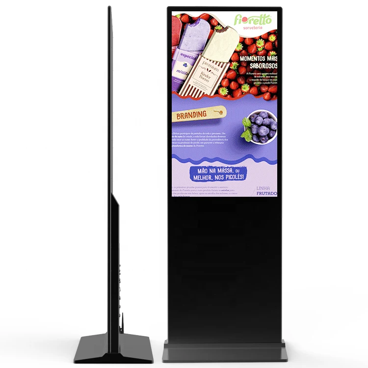 IPS 178 View Angle Android Win10 Shopping Mall Lobby Dishes Menu Advertising LCD IR Capacitive Touch Screen Display