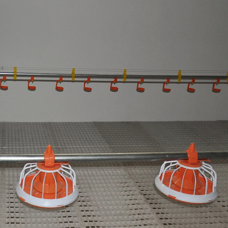Hot-selling poultry free range broiler farming equipment chicken feeder animal automatic pan feeding system for broiler