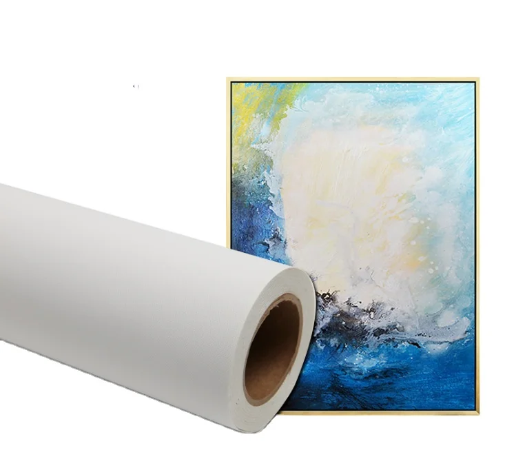 Профессиональные картины водонепроницаемый глянцевый матовый полиэстер хлопковый холст струйный хлопок рулон