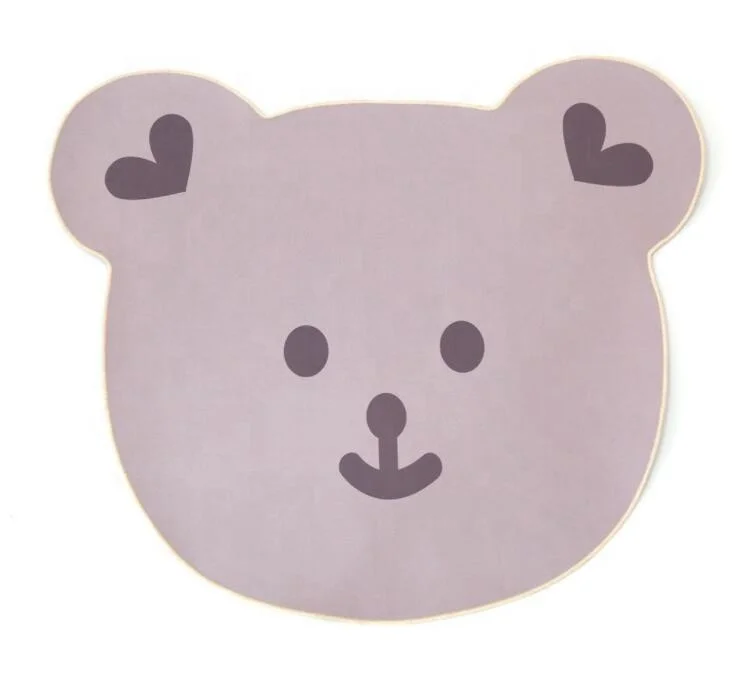 Artificial Cashmere Cartoon Animal Shaped Soft and Comfortable Childrent Mat Fuzzy Plush Rug for Kids Room
