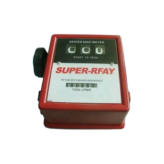 Top Selling mechanical fuel flow meter Fuel Counter Diesel Flow Mechanical Diesel Counter 3-digit Oil Flow Meter