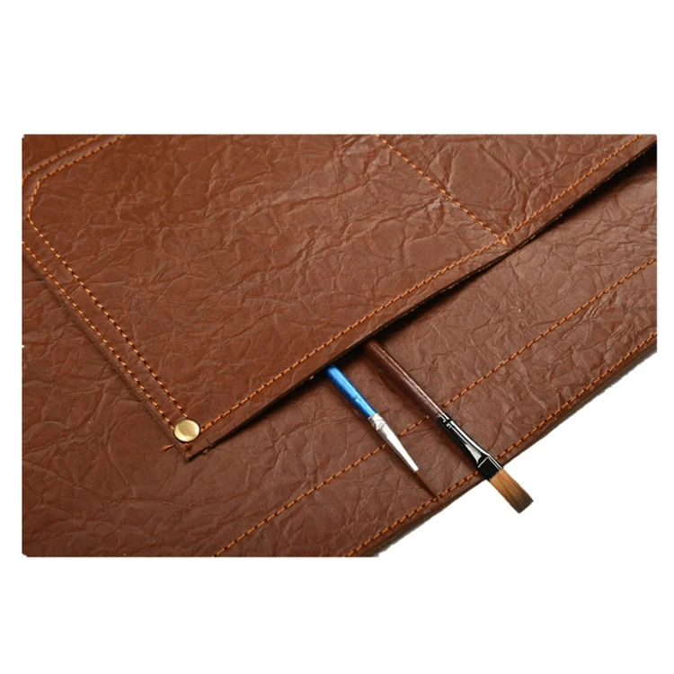 Shang Mei Yuan factory ultifunction cotton fabric soft breathable reusable half body canvas aprons waist length cooking apron