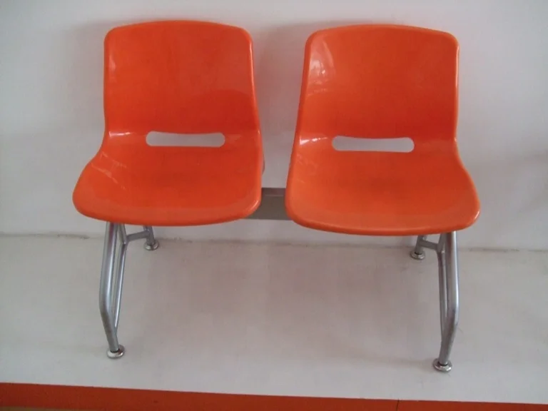 Modern China Manufacturers Airport Steel Chair High Back Cushion Waiting Bench Steel Link Chair