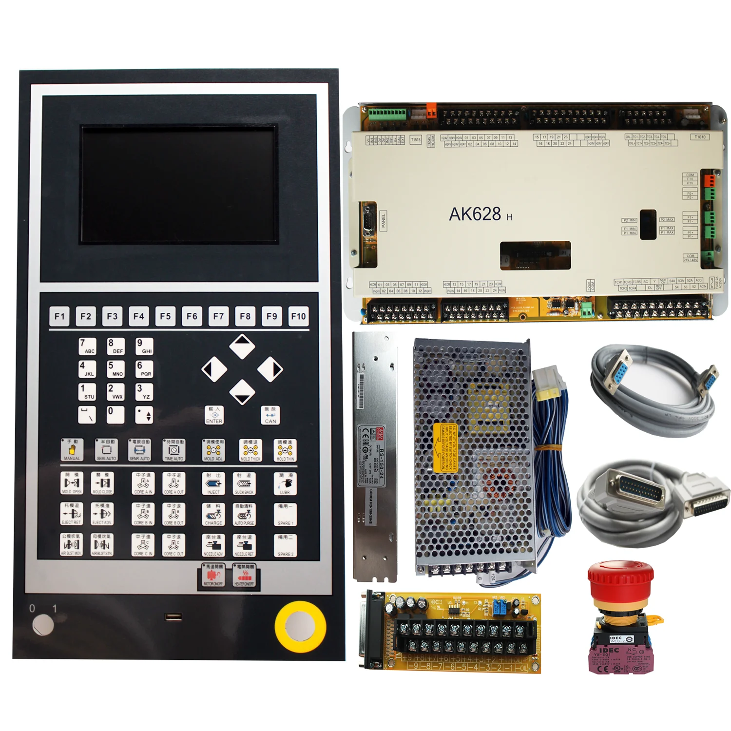 Techmation  control system for plastic  injection molding machine ,  Techmation PLC