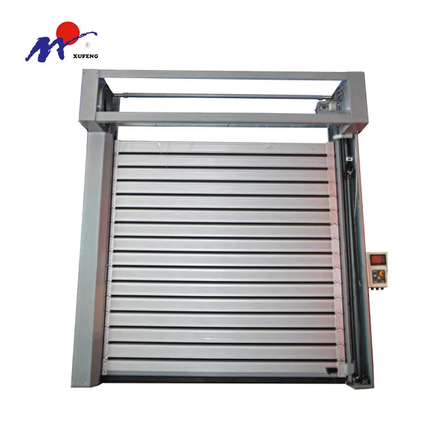 Roll Up Aluminum Sectional Garage Door Curtains Roll Shutter High Speed Door