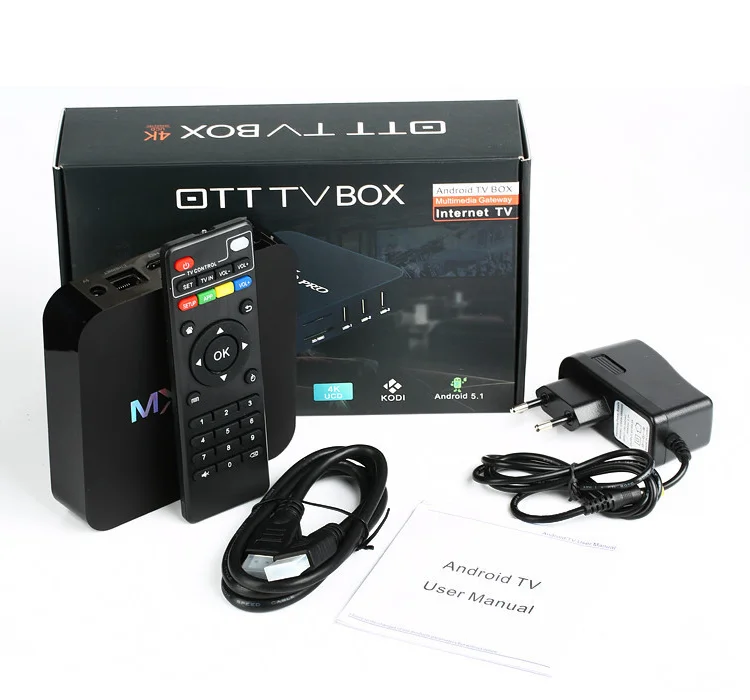 MXQ PRO set top box 1GB/8GB 4k HD media player Android TV BOX