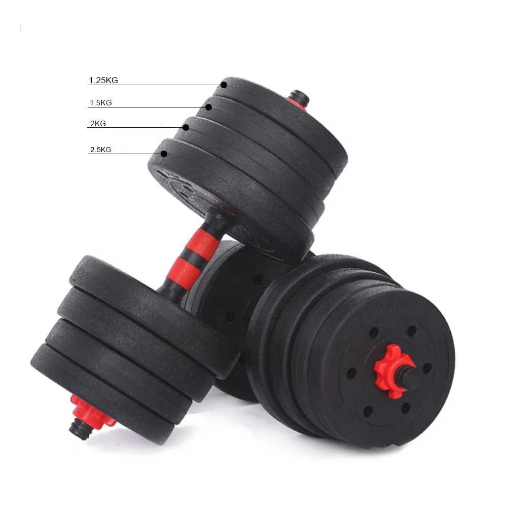Gym High Quality Weights 10kg Men Home Fitness Dumbells Adjustable Dumbbell Set 40KGS For Sale