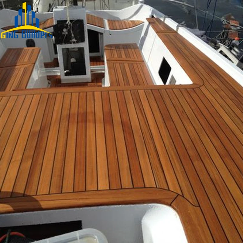 Gingbuilders Hign Quality Outdoor Holly Brown 120Mmx240Mm Composite Rhombus 2,40Gx1,20 Foam Eva Wooden 6Mm Foam Boat Flooring