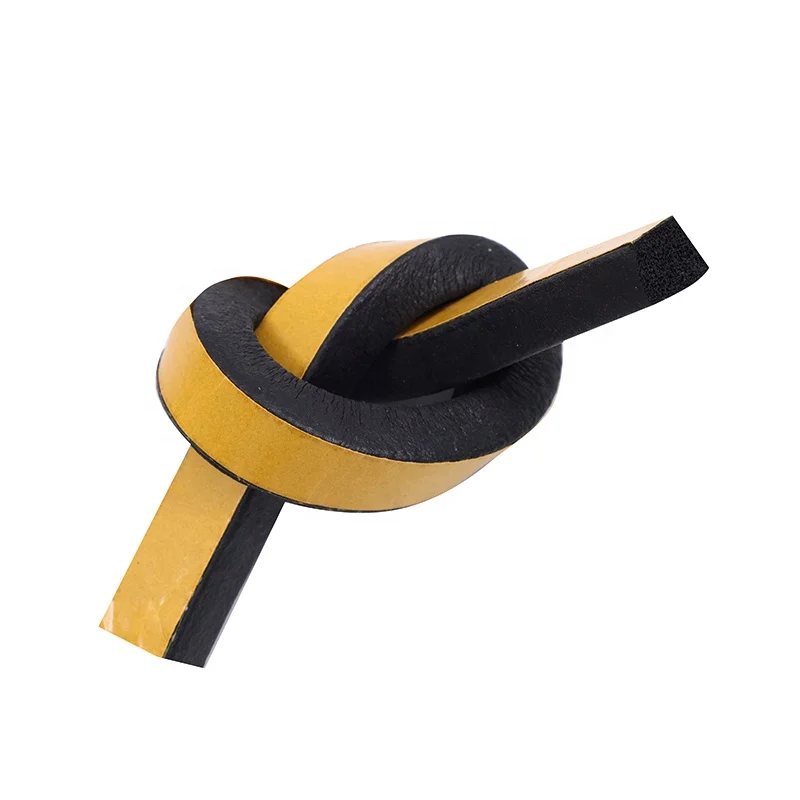 Self-adhesive EPDM foam Rubber Foam Sponge Seal Strip Aufortomotive Epdm Aluminum Doors Windows Seal