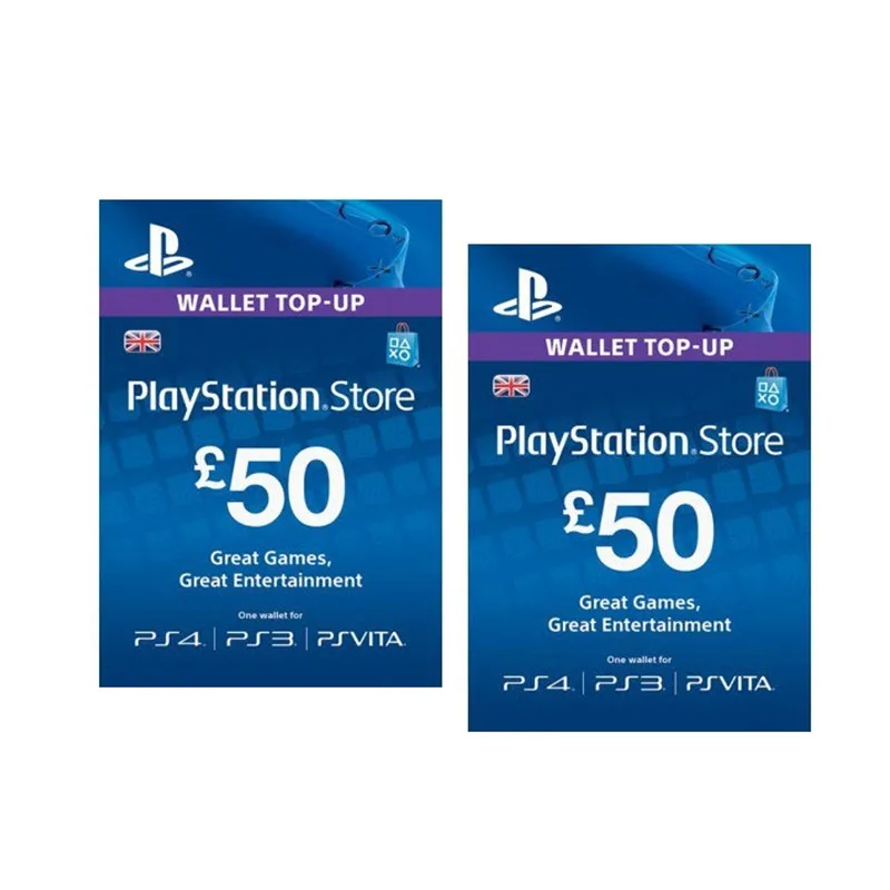 PSN 5 / 10 20 25 40 50 GBP Великобритания штабелируемые подарочные карты для PS 3/4/5