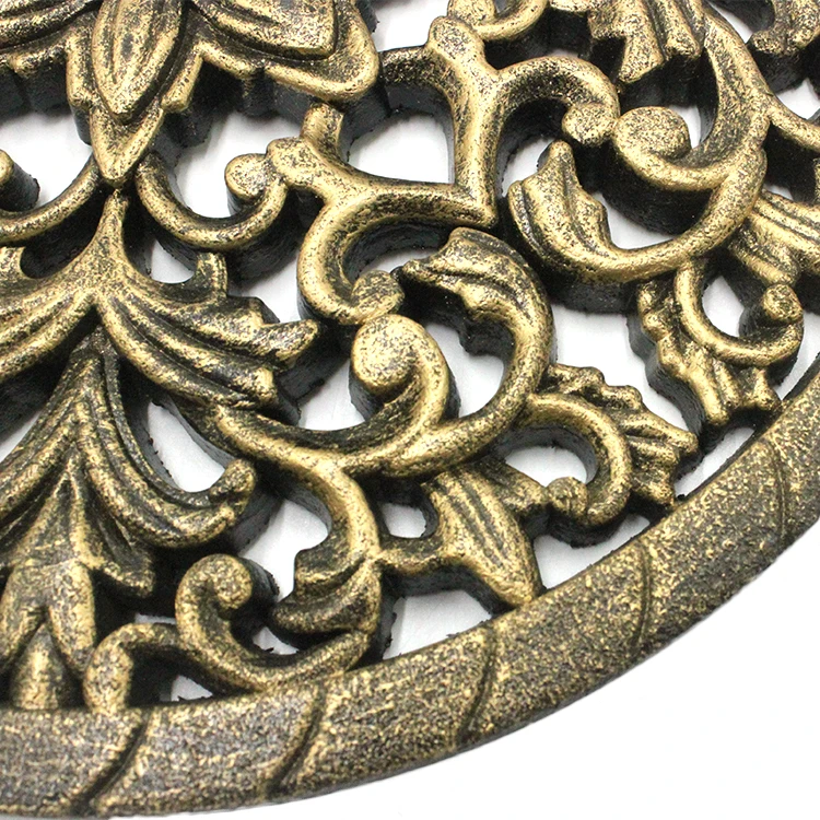 Christmas Wooden Christmas Decoration Natural Wood Color Flower Home Wall Decor Decorative Carved Wooden Wall Panels