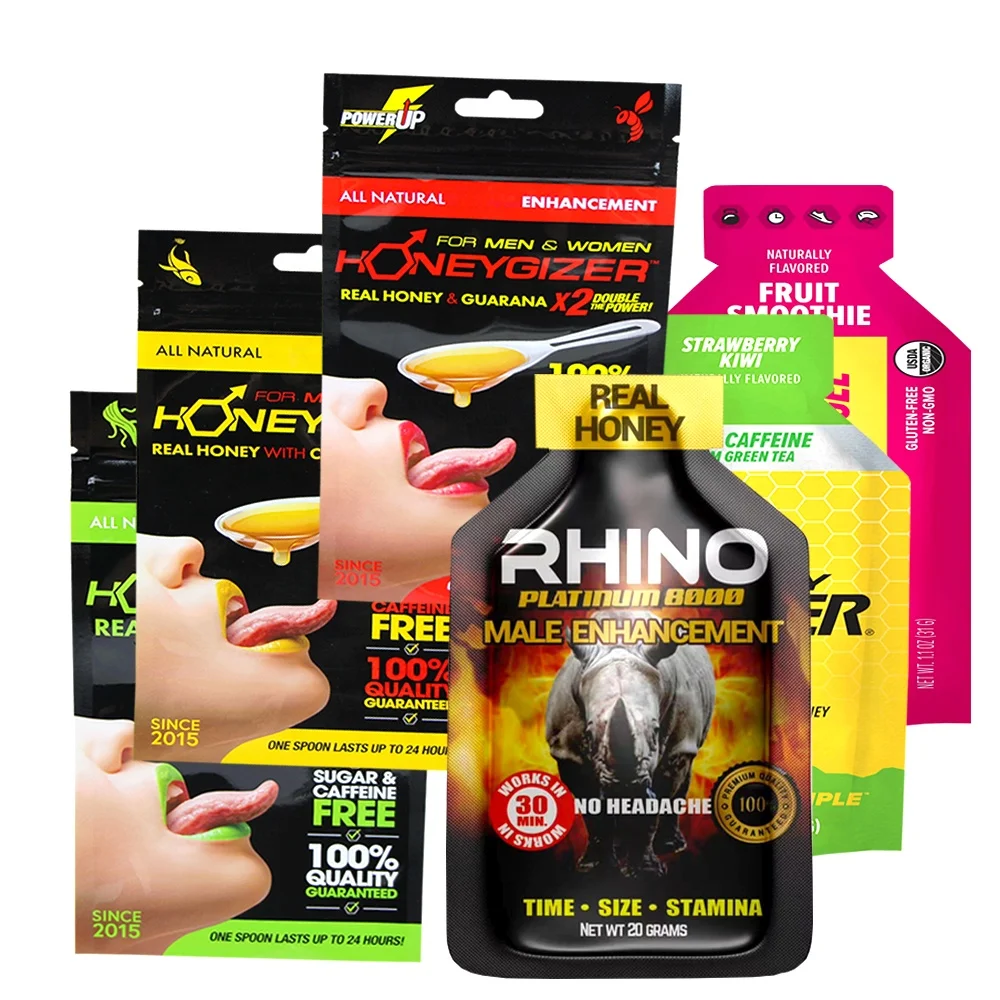 Male Enhancement Capsules Pills Packaging Paper Card With PDQ Display Paper Box for Rhino Magnum 500K Blister Card