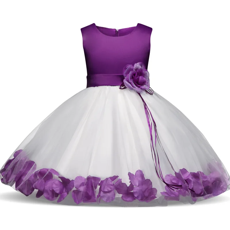 88239  Kids Party Wear Frocks Image Child Baby Dress Model Elegant Flower Girls Party Dresses Children Wear