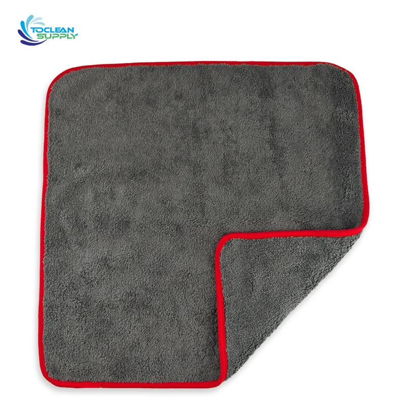 microfiber thick double-sided 40cm x 40 cm 30*30 car window drying large microfibre polishing towel 800gsm 1500 2000gsm