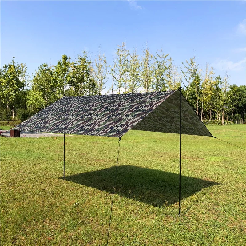
Mountain cattle Factory Ultralight Camouflage Waterproof 4x3 M Tarp Tent Camping Bushcrafter Hunting Sun Shelter 