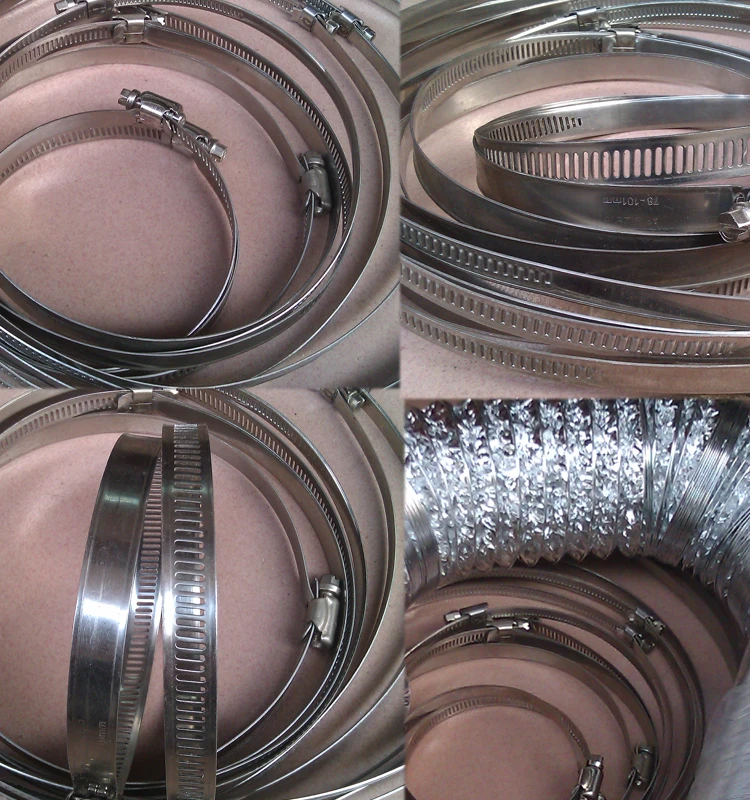 Hose Hoop Pipe Clamp Clip tools DIN3017-1 Type A Throat Hoop Hose Clamp