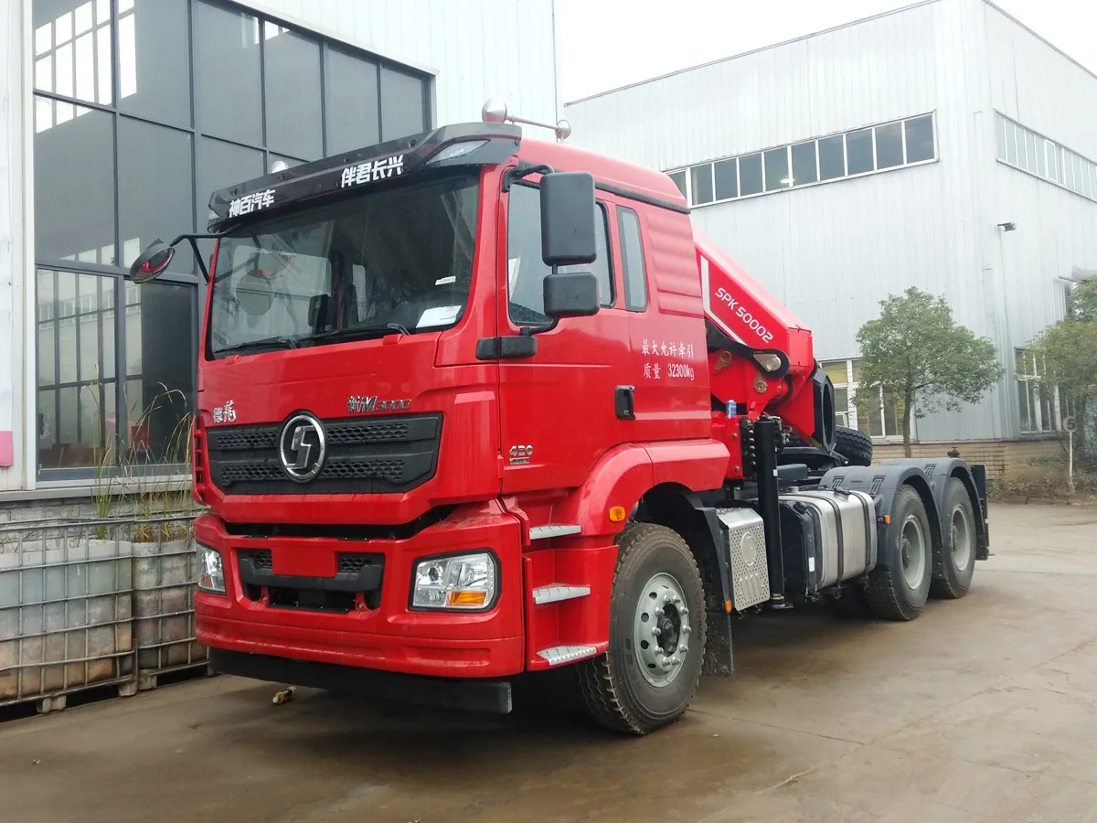 New Palfinger 20Ton 25Ton 30Ton Hydraulic Knuckle Boom Crane 6x4 Shacman Tractor Trucks Mounted Crane in Stock