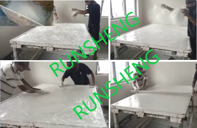 hand lay up gypsum/plaster board/cornice use fiberglass chopped strand