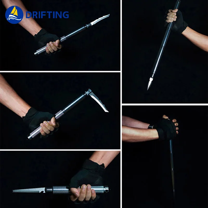 Crowbar Car Self-defense Guard Supplies Collapsible Aluminum Mountaineering walking stick